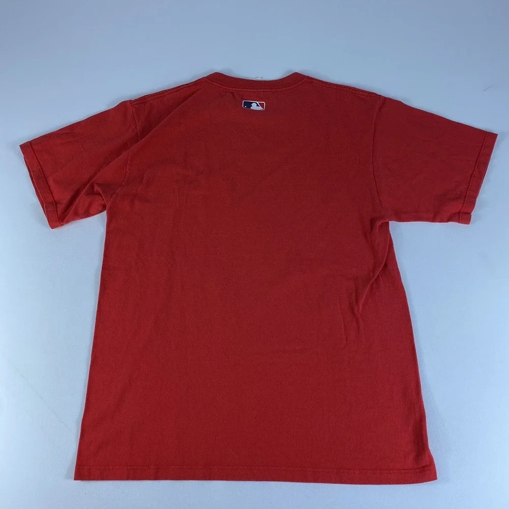 Vintage Boston Red Sox T-Shirt Mens Medium Red MLB Baseball Majestic Tee - Picture 9 of 11